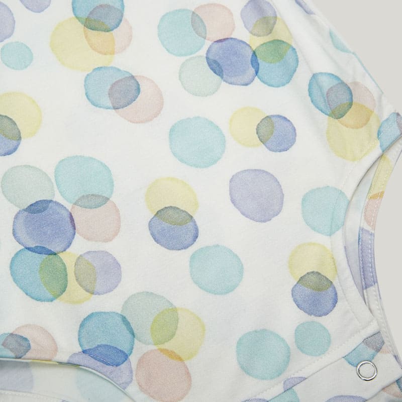 Cute Baby Girl Skin-Friendly Short-Sleeved Onesie, Shoulder Pleated Highly Elastic Infant Bodysuit-2315580218