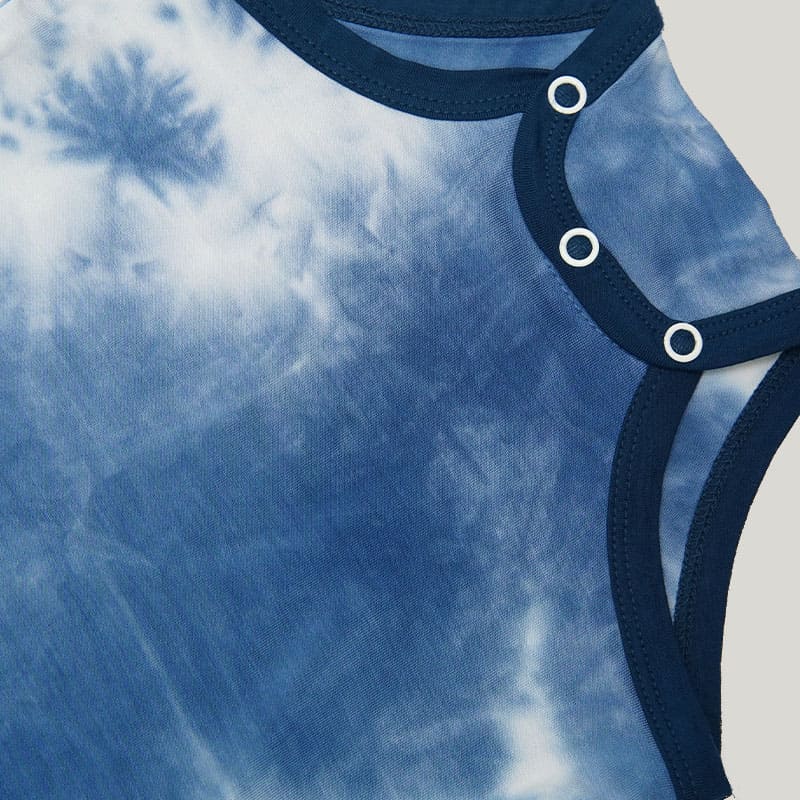 Bamboo Fiber Baby Long-Sleeved Onesie, Skin-Friendly And Comfortable Tie-Dyed Fabric Highly Elastic Romper-2315580201