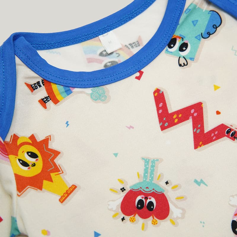 Soft Long-Sleeved Baby Knitted Long-Sleeved Bodysuit With Elf Pattern-2316340035