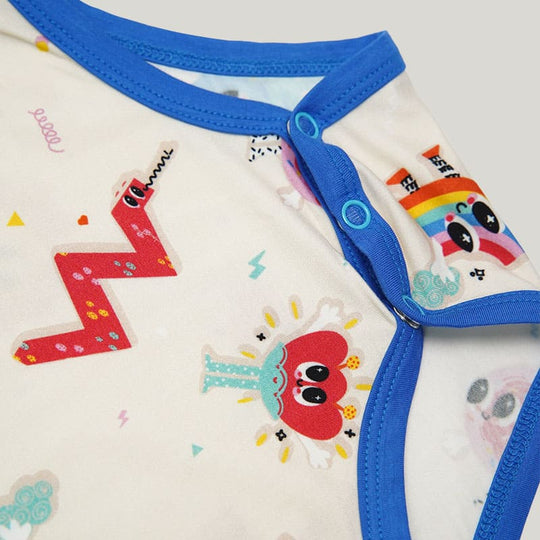 Soft Long-Sleeved Baby Knitted Long-Sleeved Bodysuit With Elf Pattern-2316340035