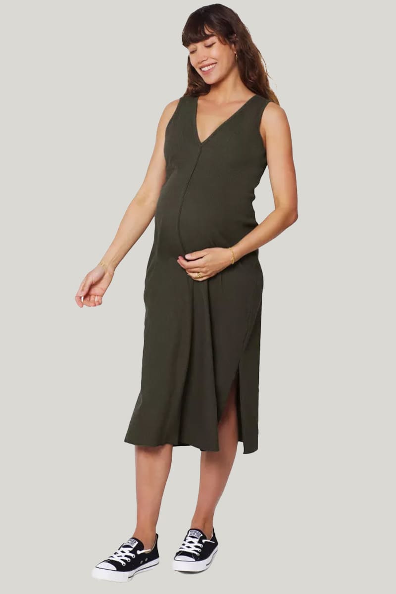 V-Neck Loose And Comfortable Maternity Dress/Labor & Delivery Gowns  Grace