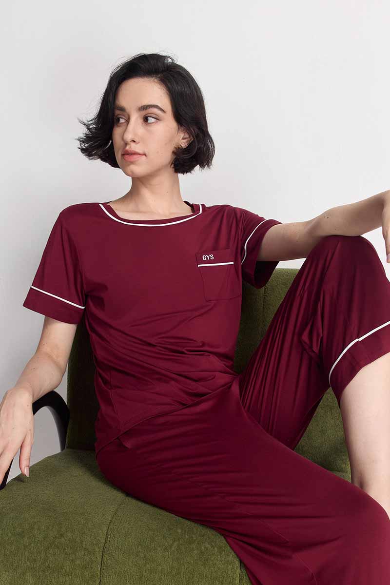 Bulk Women'S Piped Pajamas In Dubai, Wholesale Women'S Pajamas Factory