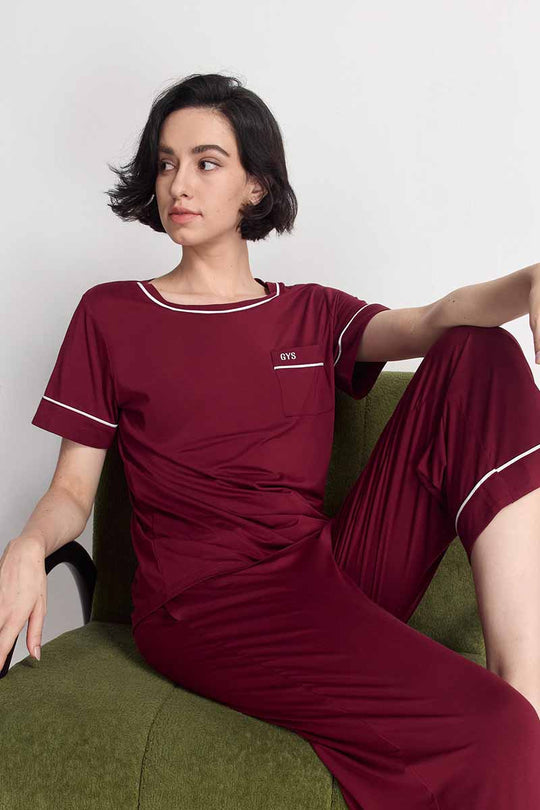 Bulk Women'S Piped Pajamas In Dubai, Wholesale Women'S Pajamas Factory
