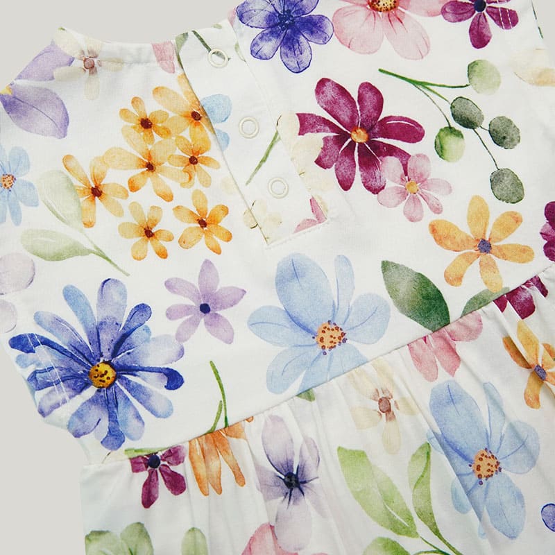 Skin-Friendly And Soft Bamboo Viscose Baby Short-Sleeved Onesie With Skirt Highly Elastic Romper-2316340049