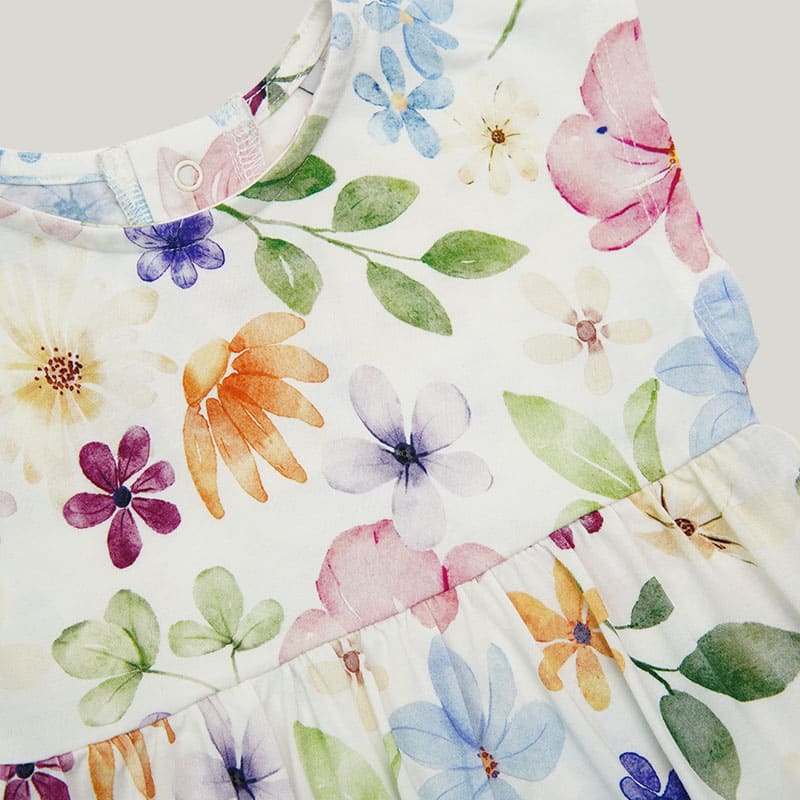 Skin-Friendly And Soft Bamboo Viscose Baby Short-Sleeved Onesie With Skirt Highly Elastic Romper-2316340049