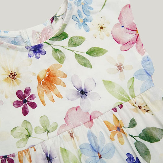 Skin-Friendly And Soft Bamboo Viscose Baby Short-Sleeved Onesie With Skirt Highly Elastic Romper-2316340049