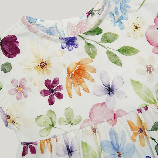 Skin-Friendly And Soft Bamboo Viscose Baby Short-Sleeved Onesie With Skirt Highly Elastic Romper-2316340049