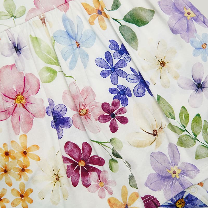 Skin-Friendly And Soft Bamboo Viscose Baby Short-Sleeved Onesie With Skirt Highly Elastic Romper-2316340049