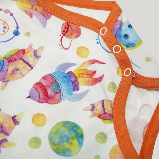 Skin-Friendly Soft Bamboo Viscose Baby Long-Sleeved Highly Elastic Infant Romper-2316340032