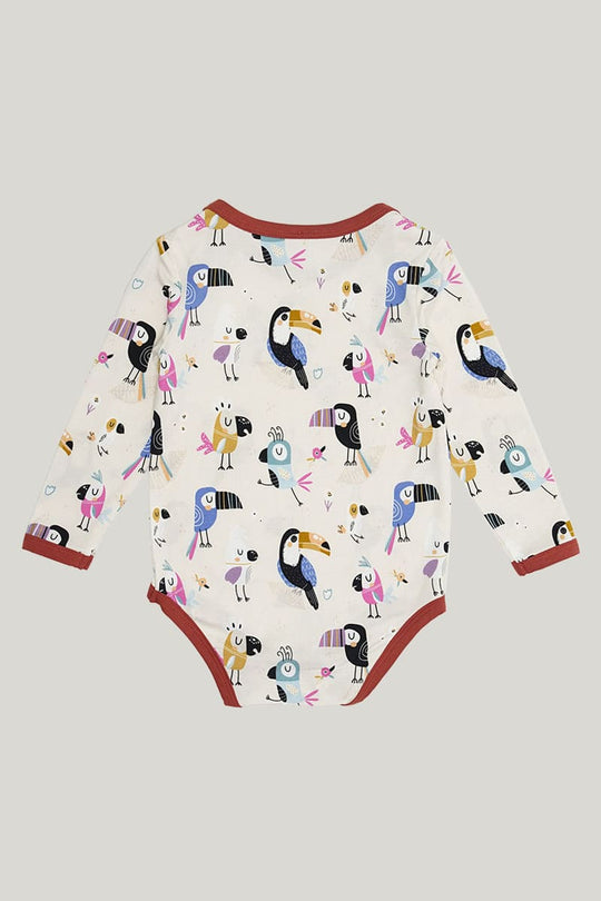 Skin-Friendly And Soft Bamboo Viscose Baby Long-Sleeved Highly Elastic Newborn Onesie-2311820278