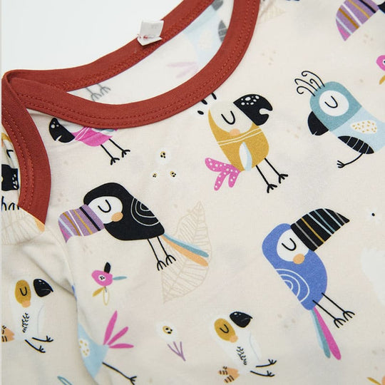 Skin-Friendly And Soft Bamboo Viscose Baby Long-Sleeved Highly Elastic Newborn Onesie-2311820278