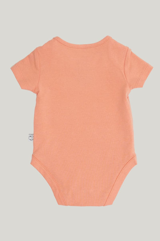 Skin-Friendly And Soft Bamboo Viscose Baby Short-Sleeved Onesie Highly Elastic Newborn Bodysuit-2311820284