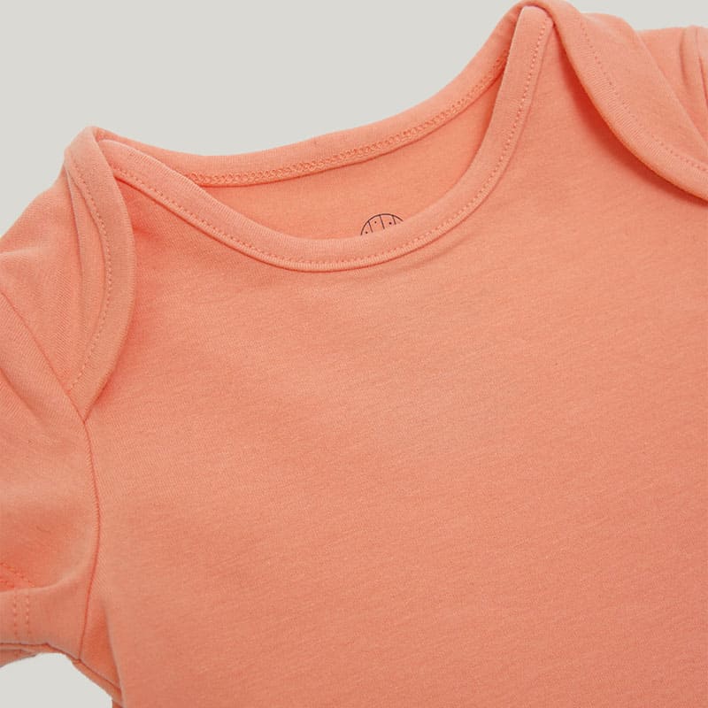 Skin-Friendly And Soft Bamboo Viscose Baby Short-Sleeved Onesie Highly Elastic Newborn Bodysuit-2311820284