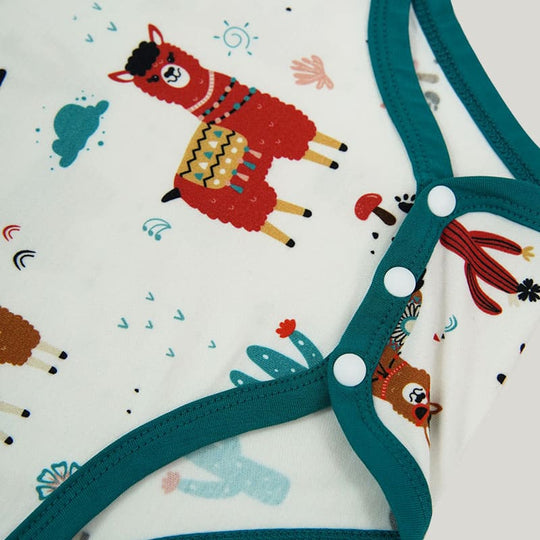 Skin-Friendly And Soft Bamboo Viscose Baby Short-Sleeved Bodysuit Highly Elastic Romper-2311820239