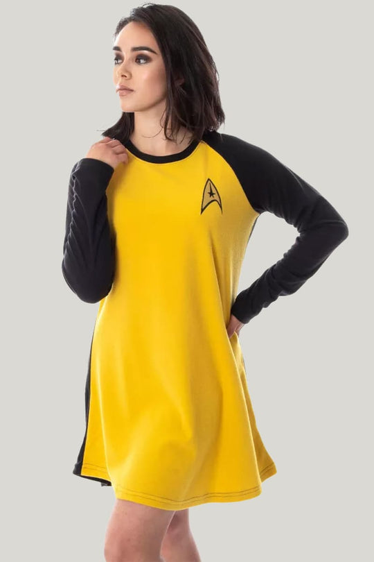 Soft And Comfortable Home Long-Sleeved Nightgown Sports Style Nightgown