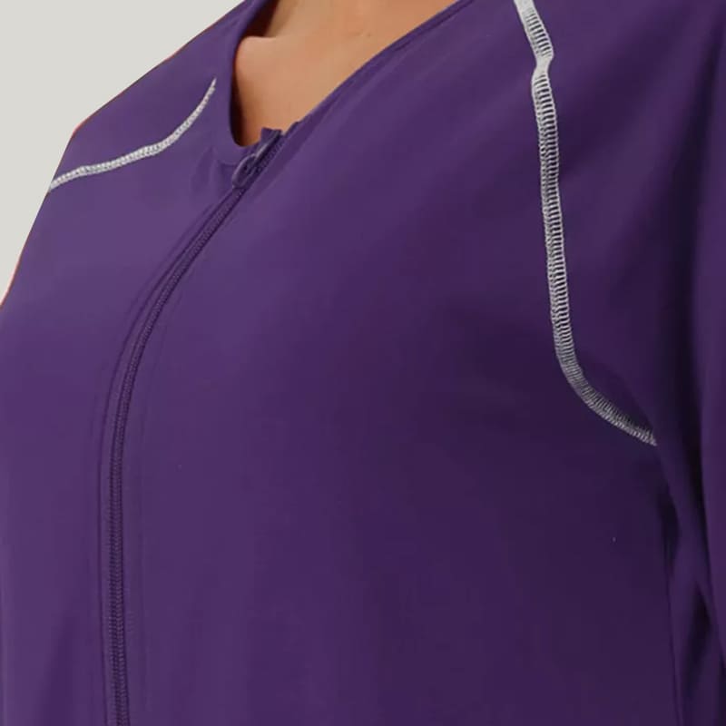 Loose And Comfortable Women'S Home Nightgown With Zipper Pocket Nightgown Robe