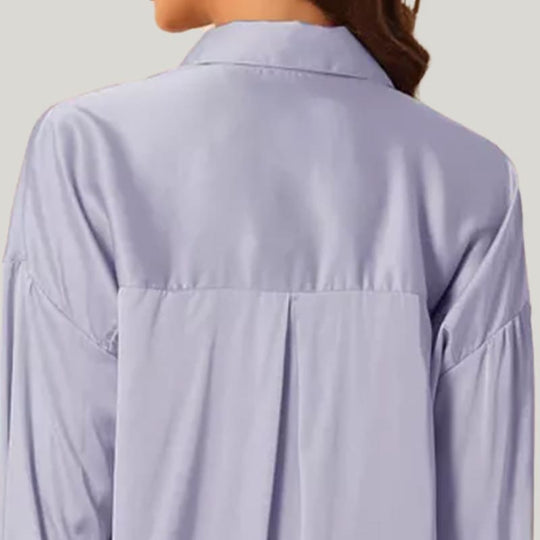 Elegant Classic Women'S Welted Nightdress With Buttons And Long Hem Nightdress