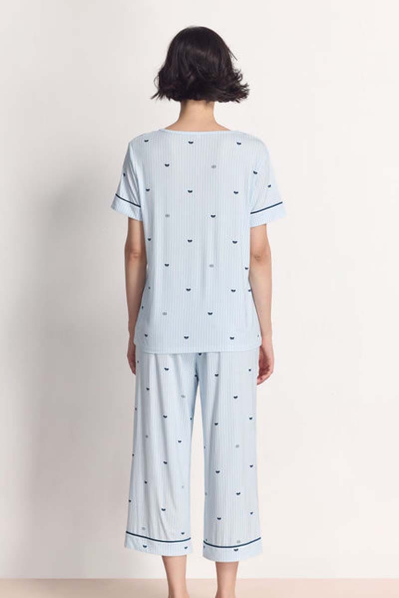 Private Label Stripe Pj Sets,Bulk Lyocell Nighty Supplier