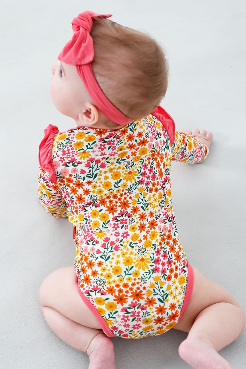 Customized Bulk Bamboo Baby Long-Sleeved Bodysuit Factory-