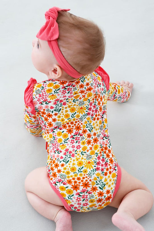 Customized Bulk Bamboo Baby Long-Sleeved Bodysuit Factory-