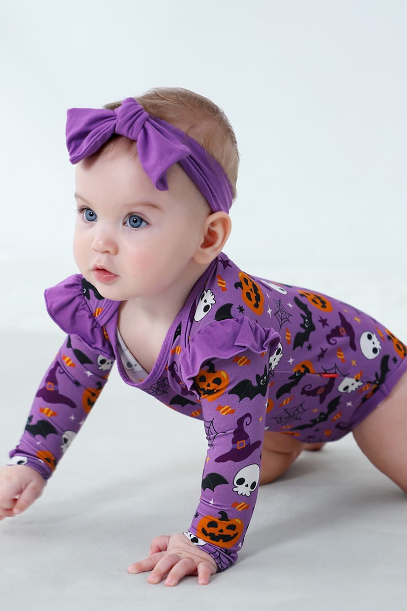 Bulk Bamboo Baby Bodysuit And Hairband Factory-2416520206