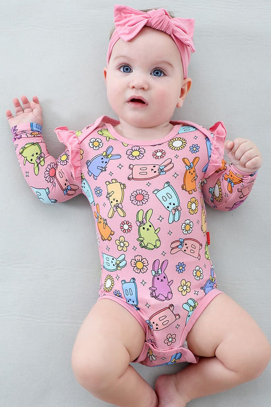 Bulk Bamboo Baby Bodysuit And Hairband