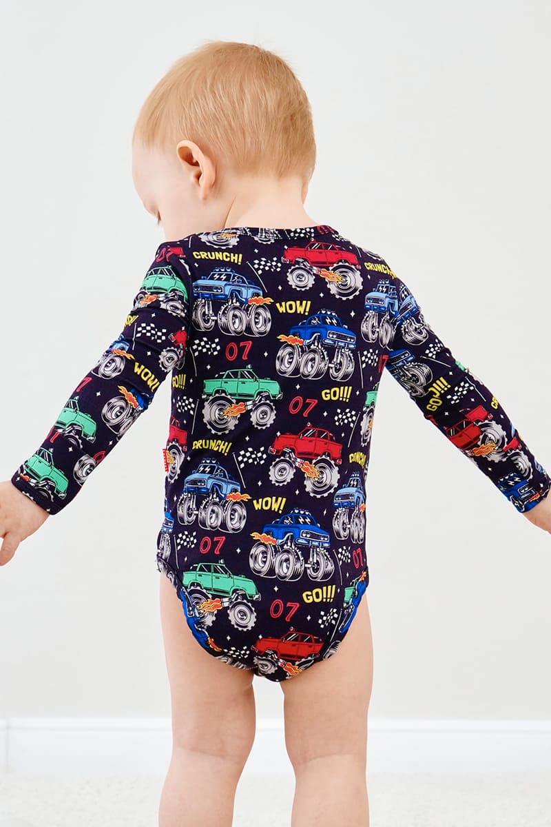 Customized Bulk Bamboo Baby Long-Sleeved Bodysuit Factory-2416520253