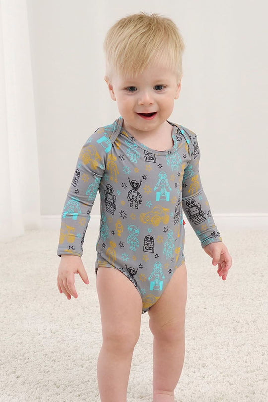 Customized Bulk Bamboo Baby Long-Sleeved Bodysuit Factory-2416520253