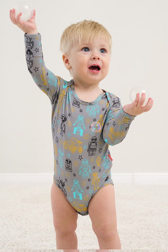 Customized Bulk Bamboo Baby Long-Sleeved Bodysuit Factory