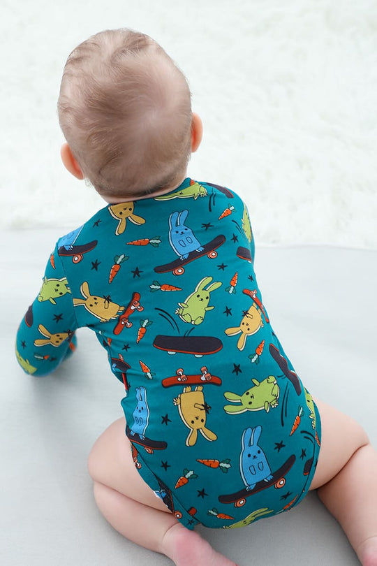 Customized Bulk Bamboo Baby Bodysuit And Hairband Factory-2416520206