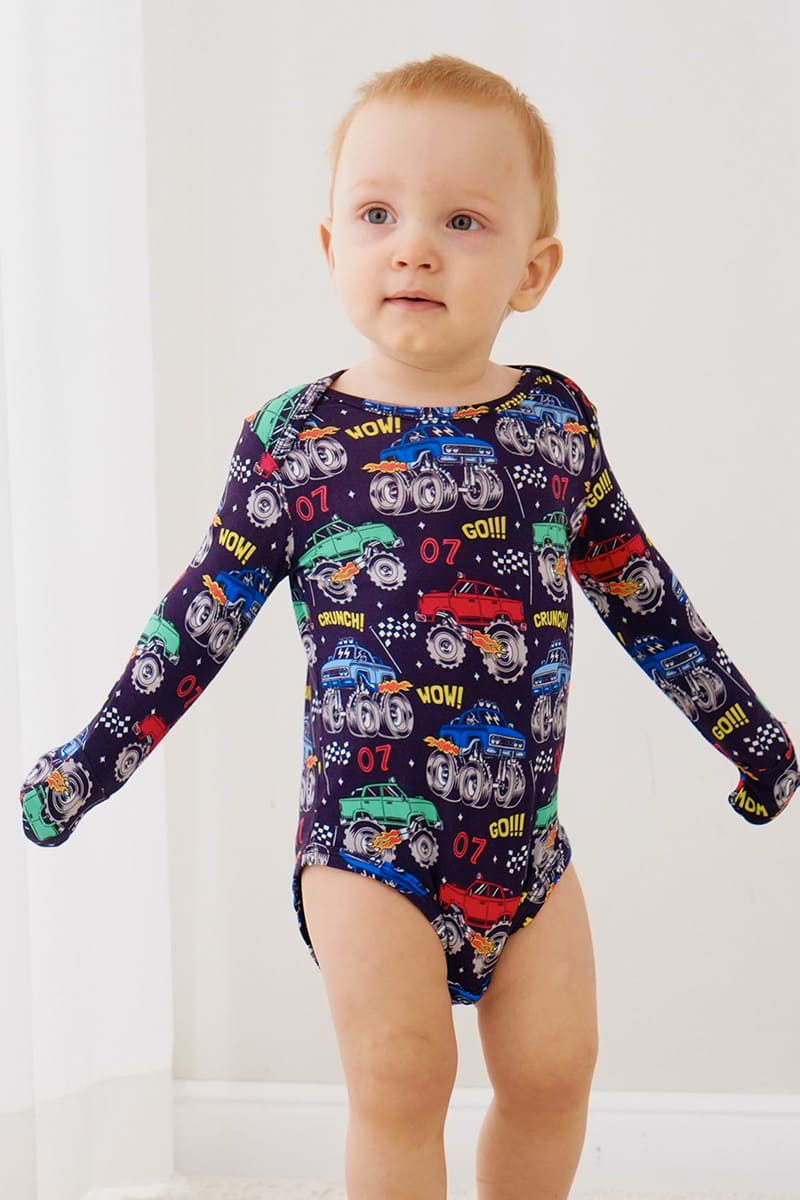 Customized Bulk Bamboo Baby Long-Sleeved Bodysuit Factory