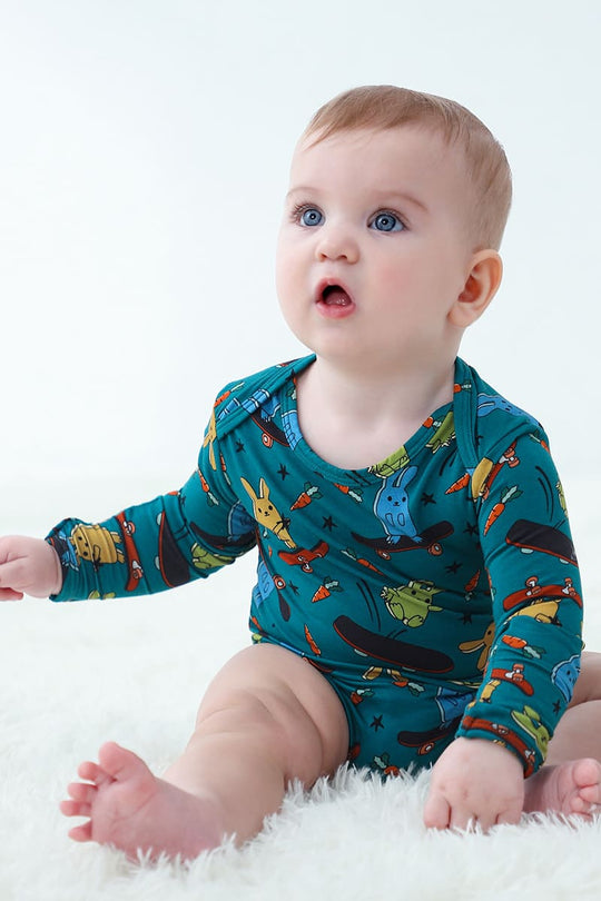 Customized Bulk Bamboo Baby Bodysuit And Hairband Factory-2416520206