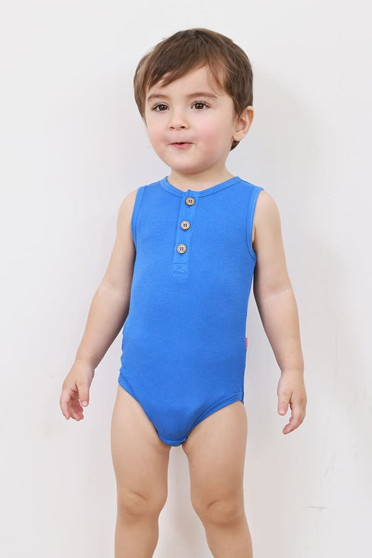 Customized Bulk Bamboo Ribbed Baby Sleeveless Bodysuits Factory