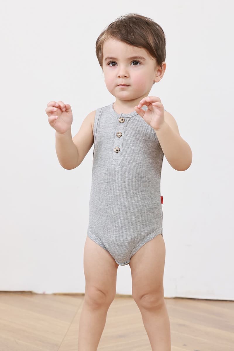 Customized Bulk Bamboo Ribbed Baby Onesies