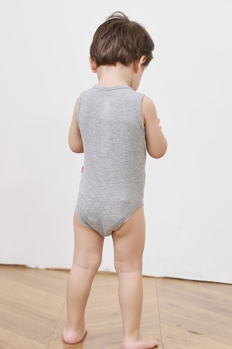 Customized Bulk Bamboo Ribbed Baby Sleeveless Bodysuits Factory-2416520352
