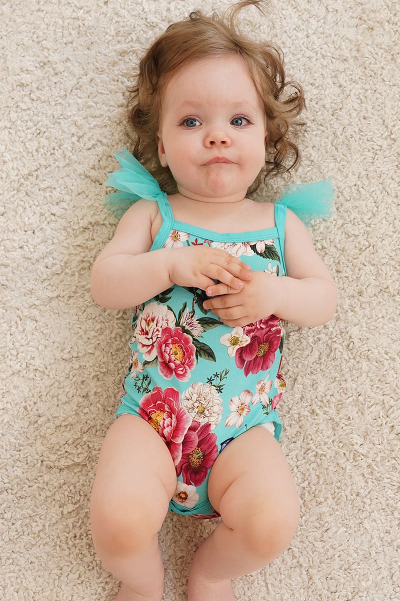 Customized Bulk Bamboo Tulle Baby Bodysuits