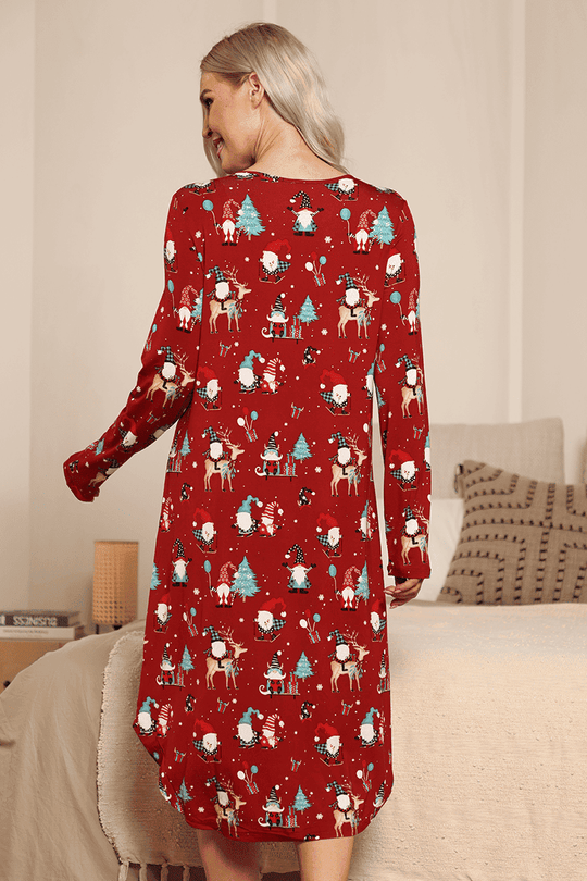 Ladies' Bamboo Christmas Nightgown-170202783
