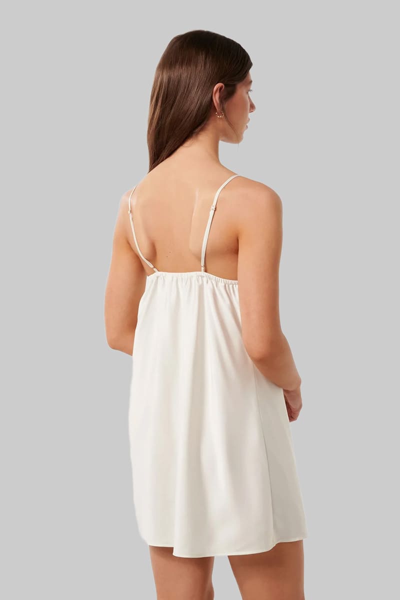 Women'S Satin Nightgown With Lace Trim Factory