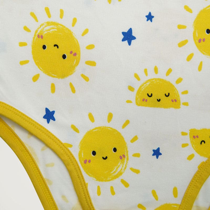 Newborn Knitted Short-Sleeved Knitted Children'S Romper, Newborn Bodysuits With Sun Pattern-2416340014