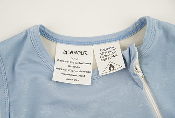 custom pajama label