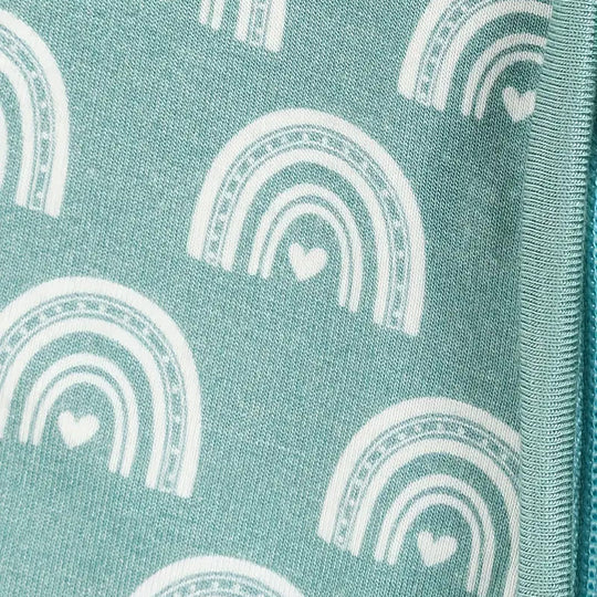 Bamboo Fiber Baby Sleepsuits Soft Skin-Friendly And Breathable Fingerprint Pattern Onesie