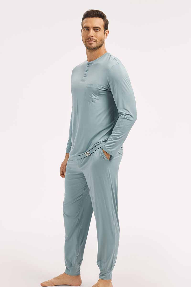 60s Sleepwear For Men Wholesale , Customized Henry Pajama Sets Factory