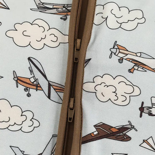 Bamboo Fiber Baby Rompers/Bodysuit/Onesie Soft Skin-Friendly And Breathable Airplane Pattern Onesie