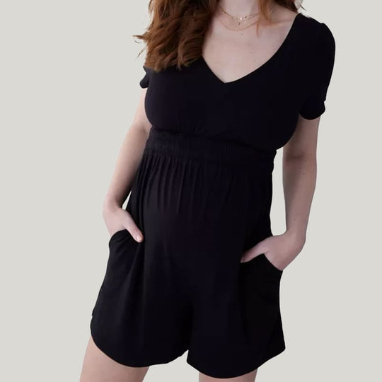 Soft And Comfortable Breathable Bamboo Fiber Maternity Onesie