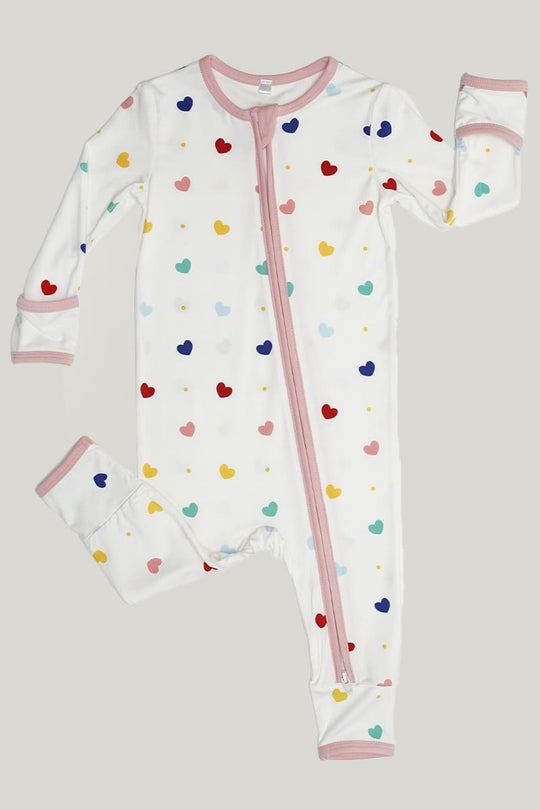 Baby Knitted Long-sleeved Trousers Sleepsuits With Covered Hands And Zipper-2416520040