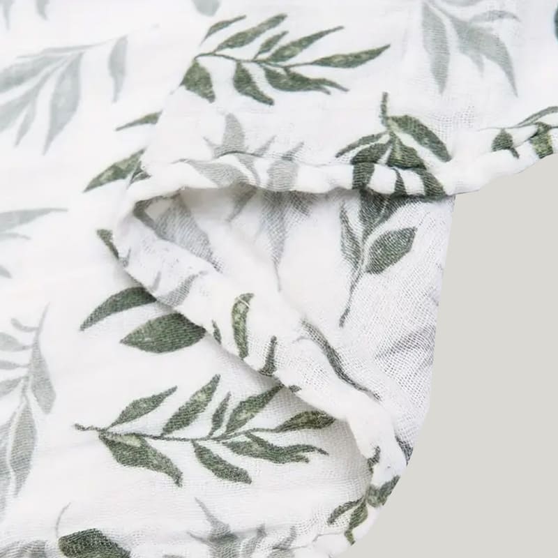 Natural 3A Antibacterial Baby Organic Cotton Blanket Muslin Wraps Customizable