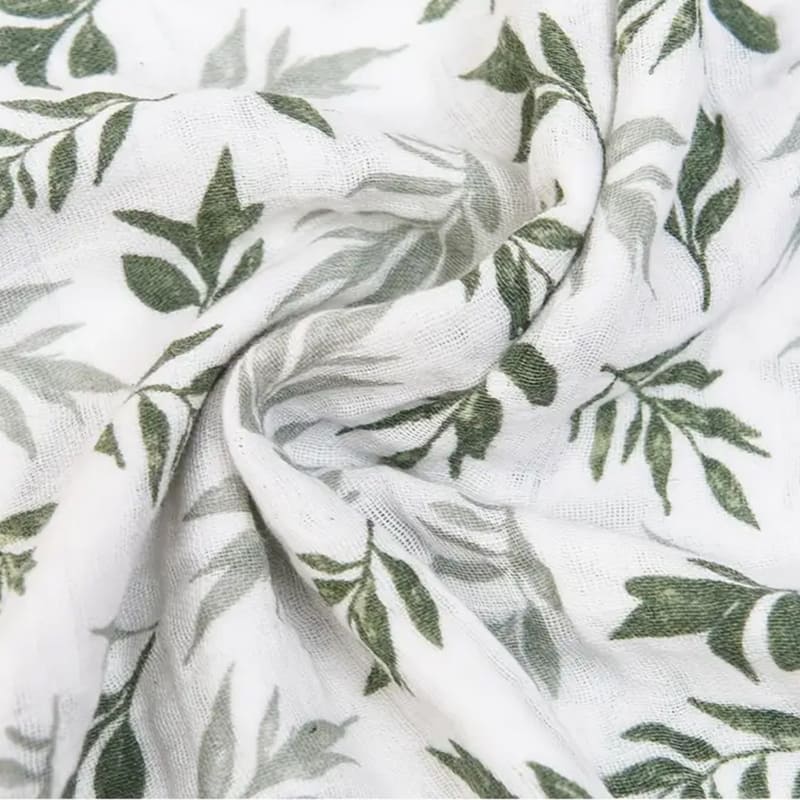 Natural 3A Antibacterial Baby Organic Cotton Blanket Muslin Wraps Customizable