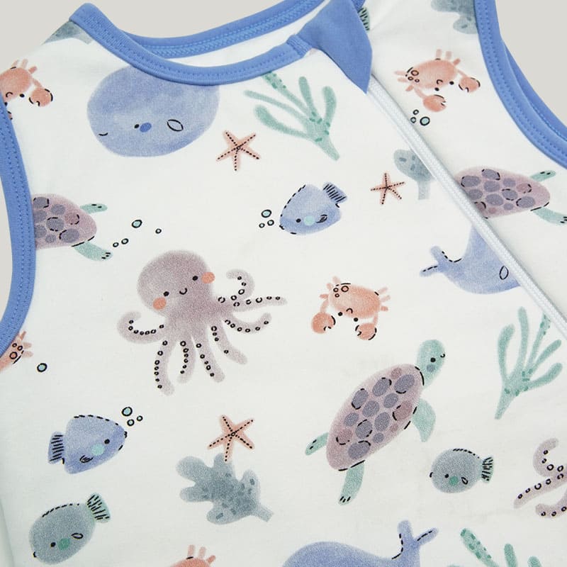 Custom Newborn Organic Cotton Double Layer Warm Sleeping Bag, Sleeveless Sleeping Sack Wholesale Manufacturer-2311820281