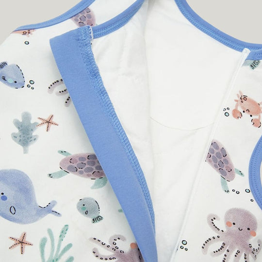 Custom Newborn Organic Cotton Double Layer Warm Sleeping Bag, Sleeveless Sleeping Sack Wholesale Manufacturer-2311820281