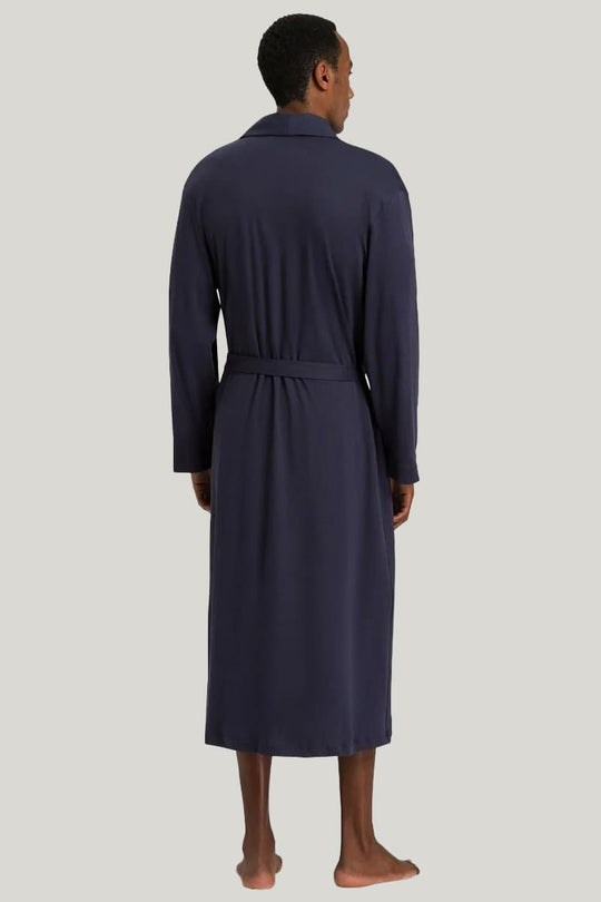 Bamboo Fiber Men'S Robe With Pockets And Shawl Collar